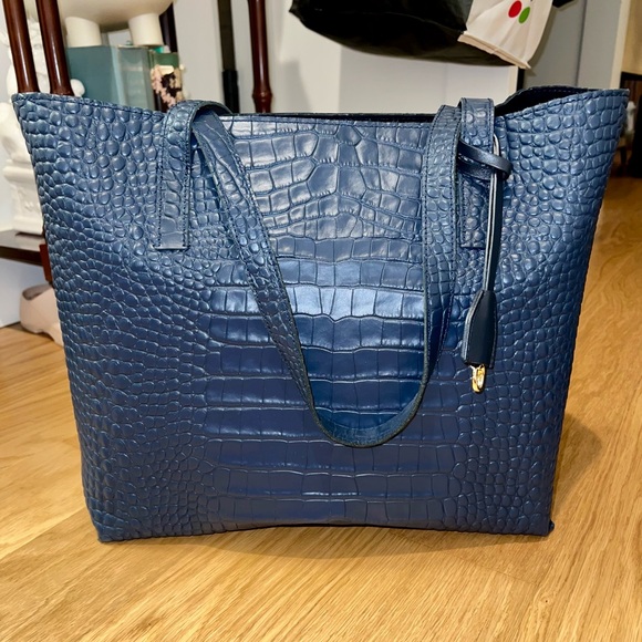 Mark & Graham Everyday Italian Croc-Embossed Tote - Picture 4 of 11